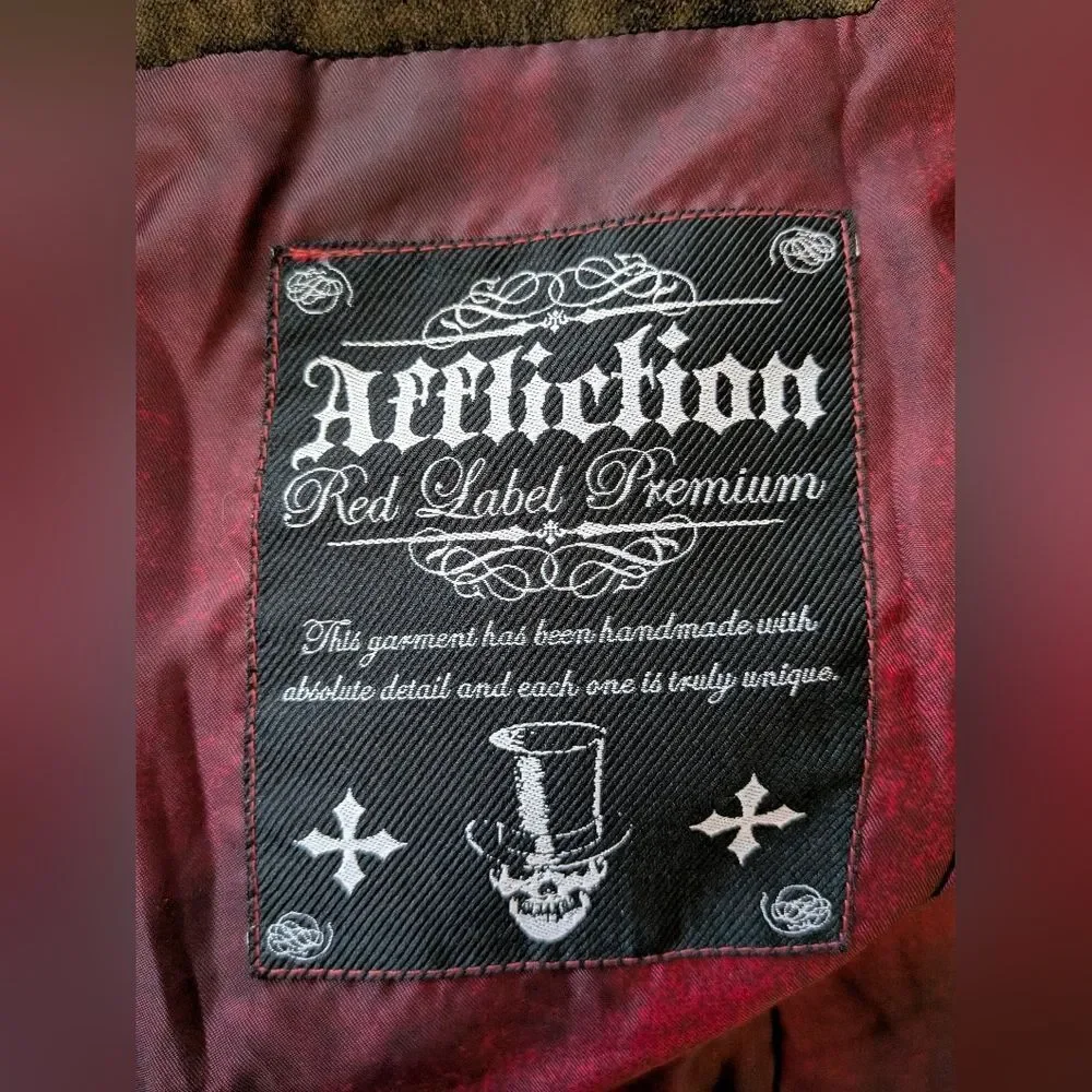 (Rare)Affliction Men's Small Red Label Premium Blazer/Jacket Limited Edition